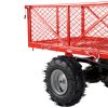 Wheelbarrow Utility Cart Electric Powered Cart 48V28Ah 500W Capacity 500lbs (230kg) Material Hauler 1000lbs Towing