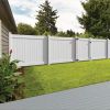 Fence Gate 4ft width Privacy Vinyl White