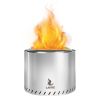 19" Smokeless Fire Pit,Portable Wood Burning Fireplace with Removable Ash Pan, Large Outdoor Firepit - Stainless Steel