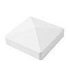 Line Post for White Vinyl Routed Fence Caps Included set of 2