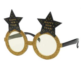 Five-pointed Star Glasses Party Props (Option: 17NY7121GD-Free Size)