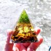 Natural Tiger Eye Orgonite Pyramid Heal Crystals Ball Energy Generator Reiki Chakra Multiplier Orgone Amethyst Meditation Stone