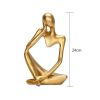 Nordic Abstract Thinker Statue Home Crafts Small Ornaments Resin Sculpture Statue Figurine Interior Office Home Modern Art Decor