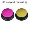 2Pcs Recordable Talking Button Pet Child Interactive Toy Voice Recording Sound Buttons Answer Buttons Pet Training Tool Dog Toys