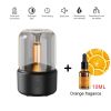 120ML Candlelight Aroma Diffuser Air Humidifier Romantic Light Portable Essential Oils Diffuser Mist Maker Fogger Purifier Home