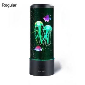 7 Color Aquarium Jellyfish Lamp Fantasy Jellyfish Lamp Relaxing Mood Jellyfish LED Night Light Remote Control Home Decor Gifts (Lampshade Color: No remote control)