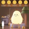 LED Pear Fruit Night Light Cute Rechargeable Dimming Touch Silicone 7 Color Table Lamp Bedroom Bedside Decor Gift Kid Boby Light