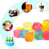 60/90pcs Square/Fruit Shaped Reusable Ice Cubes Plastic Multicolour Ice Cube Picnic Keep Drink Cool Physical Cool Party Bar Tool