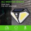 1pc Solar LED Security Light; Waterproof Motion Sensor Wall Lamp With 3 Lighting Modes; Sunlight Power Lighting For Garden Courtyard