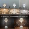 LED Diamond Night Light Table Lamp Rechargeable Touch Sensor Dimming Crystal Projection Light For Bedside Bedroom Restaurant Bar