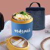 530/710ml Stainless Steel Lunch Box Food Cup With Spoon Thermo Lunchbox Thermal Jar Insulated Soup Container Breakfast Tableware