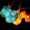 Set; Easter Cute Little Printed Flower Egg String Lights; 5FT 10LED Cartoon Shell Printed Flower Egg Easter String Light For Easter Home Bedroom