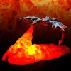 3D Printed LED Dragon Lamp Volcano Dragon Night Light Rechargeable Moon Lamps Night Lamp Teenager Room Decor Christmas Xmas Gift