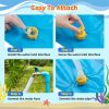 100/170 CM Children Pet Water Mat Summer Beach Inflatable Water Spray Pad Lawn Swimming Pool Mat Pet Sprinkler Outdoor Game Toy