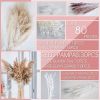 60/62/76/80/85/100pcs Boho Pampas Grass Bouquet Home Decor Floral Dried Flowers Wedding Arrangements Natural Reed Bunny Tails