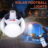 Solar Outdoor Lights Folding LED Soccer Light Bulb Portable Emergency Solar Lamp USB Charge Search Light For Camping Hiking Home