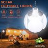 Solar Outdoor Light Folding LED Soccer Light Bulb Portable Emergency Lamp USB Rechargeable Search Lights Waterproof Camping Lamp