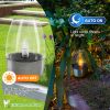 Solar Light Outdoor LED Stainless Steel Candlelight Candle Lamp Garden Night Light Waterproof Lawn Courtyard Balcony Home Decor