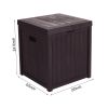 Free shipping 51gal 195L Outdoor Garden Plastic Storage Deck Box Chest Tools Cushions Toys Lockable Seat Waterproof  YJ