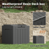 All-Weather 32 Gallon Patio Deck Box with Seat