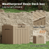 All-Weather 32 Gallon Patio Deck Box with Seat