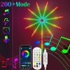 2023 Smart LED Light Strip 200 Modes DIY Firework Bluetooth Music Sound Sync APP Control Christmas Xmas Home Party Wedding Decor