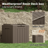 All-Weather 32 Gallon Patio Deck Box with Seat