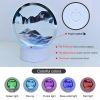 Creative RGB 3D Moving Sand Art Night Light Quicksand Painting Table Lamp LED Lights Hourglass Christmas Gift Home Office Decor