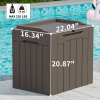 All-Weather 32 Gallon Patio Deck Box with Seat