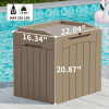 All-Weather 32 Gallon Patio Deck Box with Seat